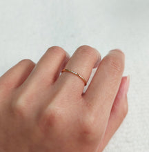 Load image into Gallery viewer, Triple CZ Dainty Ring - Gold Filled