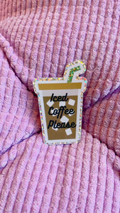 Iced Coffee Sticker (Holographic)