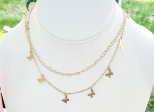 Butterfly Charm - 18K Gold Filled (Necklace or Bracelet)