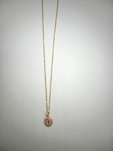 Load image into Gallery viewer, Mini Pink Lady Guadalupe Necklace - Gold Filled