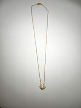 Load image into Gallery viewer, CZ Sunburst Necklace - Gold Filled