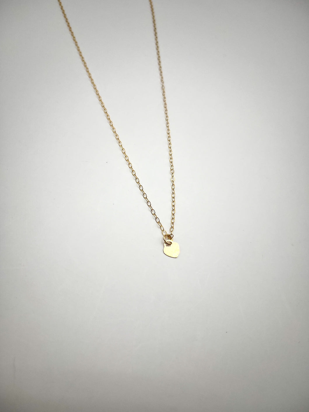 Mini Heart Charm Necklace - Gold Filled