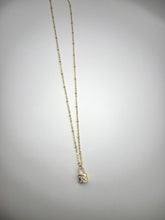 Load image into Gallery viewer, CZ Lock Necklace - Gold Filled