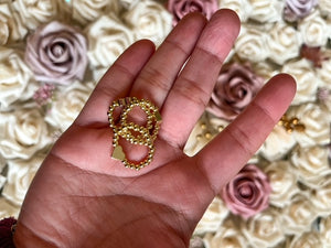 Beaded Rings - Gold Plated Heart
